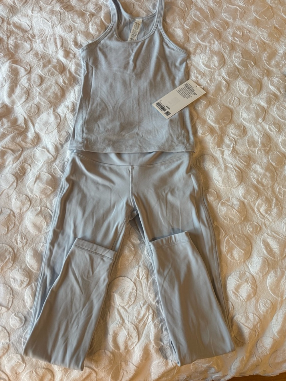 lululemon athletica Starch Blue Leggings & Tank Set